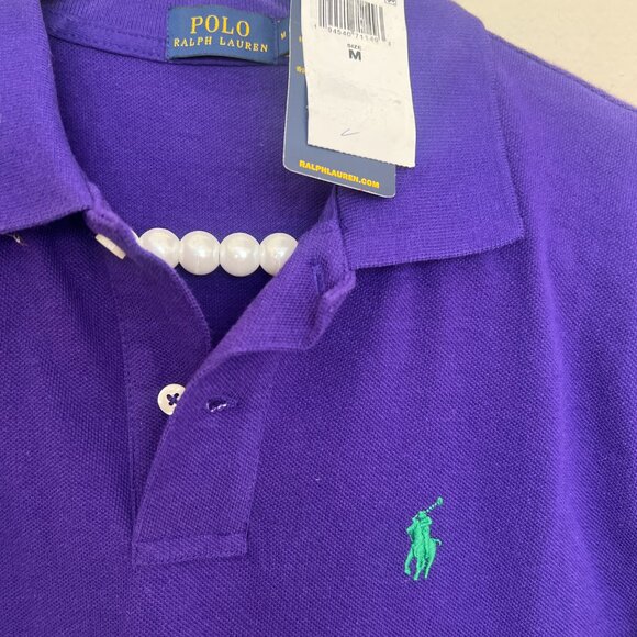 NWT Polo Purple Shirt Dress - Size Medium - Ralph Lauren - Picture 4 of 10